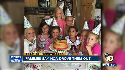 Families say HOA drove them out