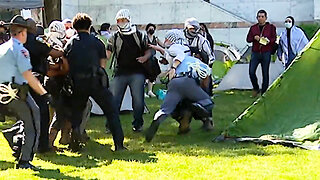 Troopers Take Down 'Gaza Solidarity' Protester At Emory University