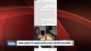 Mother seeks Buffalo couple who cared for "cranky baby" on flight