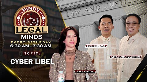 LIVE: Cyber Libel - Pinoy Legal Minds | November 18, 2023