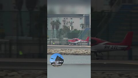 Tiny Plane Departs Gibraltar Airport #shorts