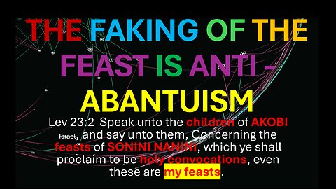 AFRICA IS THE HOLY LAND || THE FAKING OF THE FEAST IS ANTI - ABANTUISM