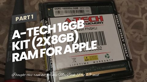 A-Tech 16GB Kit (2x8GB) RAM for Apple MacBook Pro (Mid 2012), iMac (Late 2012, Early/Late 2013,...