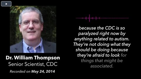 William Thompson CDC Whistleblower