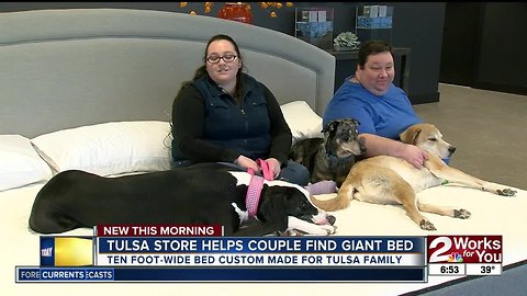 Tulsa couple gets custom bed to fit dogs