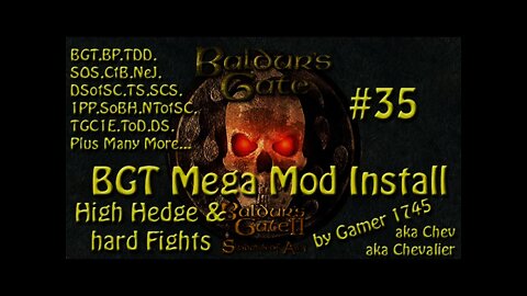 Let's Play Baldur's Gate Trilogy Mega Mod Part 35 - High Hedge & Hard Fights