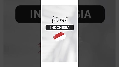 Visit Indonesia 🇮🇩 #shorts #asmr #travel #vlog #Asmr