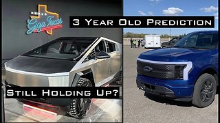 Tesla CyberTruck v Ford Lightning Evaluation From 3 Years Ago. On Target?