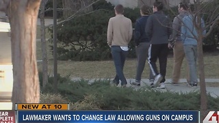 Brownback says he won't rethink campus gun law