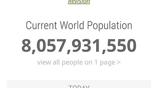 EARTH POPULATION 8.057.931.550