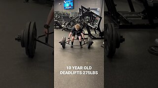 10 Year Old Deadlifts 275LBS!
