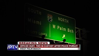 Officer injured during pursuit in West Palm Beach