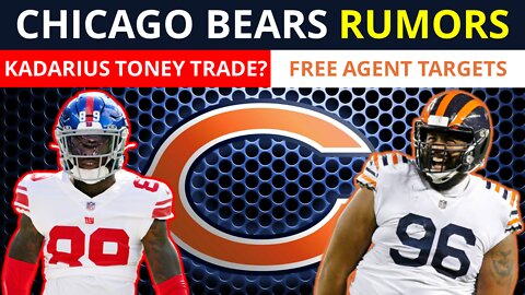 TRADE For Kadarius Toney? Chicago Bears Free Agent Targets BEFORE NFL Draft Ft. Akiem Hicks