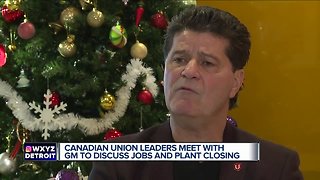 Canadian union leaders meet with GM to discuss jobs, plant closing