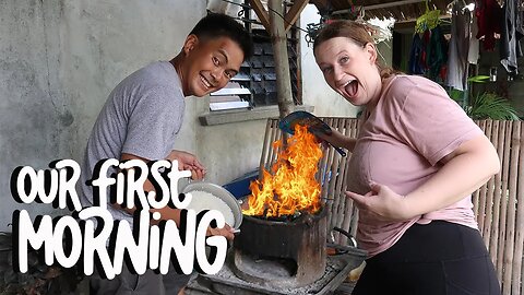 Learning to start a Filipino STOVE (pugon) | Living like a FISHERMAN's Family | EPISODE 3