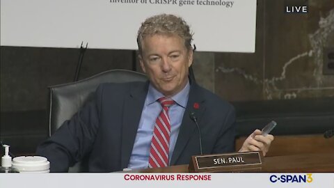 Sen. Paul: Fauci Changed Website to 'Cover Your Ass' on Gain-of-Function Research