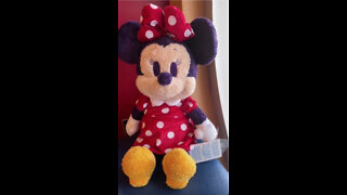 Disney Parks Minnie Mouse Weighted Emotional Support Plush Doll #shorts