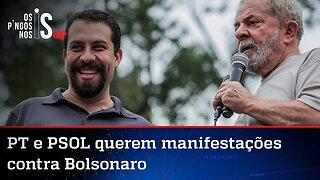 Preocupados com Bolsonaro, PT e PSOL armam protestos de rua antes da eleição