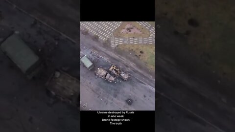 This drone footage of the destruction war in Ukraine is hard to watch.