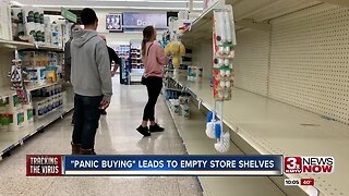 "Panic Buying" amid the Coronavirus leads to empty store shelves