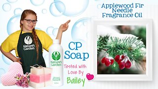 Soap Testing Applewood Fir Needle Fragrance Oil- Natures Garden