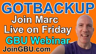 Join Marc Shamus Live on Friday Corporate GBU Webinar