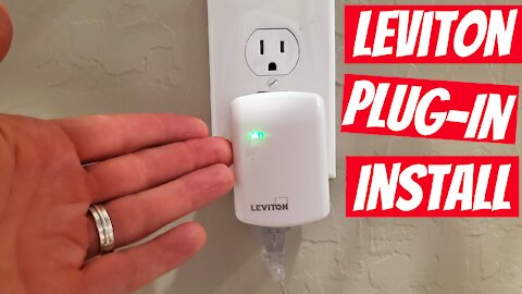 LEVITON PLUG-IN OUTLET DZPA1-2BW - EASY INSTALL WITH SMARTTHINGS HUB!