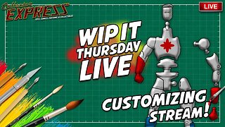 Customizing Action Figures - WIP IT Thursday Live - Episode #41 - Painting, Sculpting, and More!