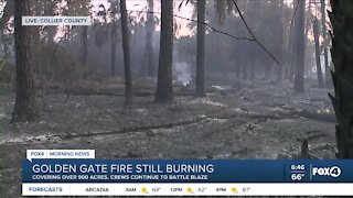 Golden Gate fire still burning