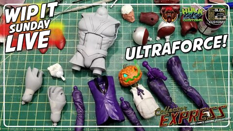 Customizing Action Figures - WIP IT Sunday Live - Episode #19 - Ultraforce!