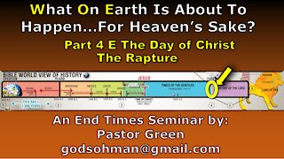 WOE part 4E The Rapture. Christians get taken up to be with Christ and enjoy the marriage supper