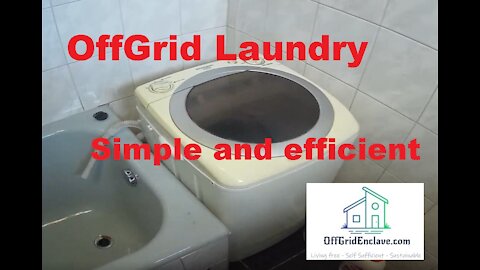 OffGrid Life and Laundry. A low energy method for washing clothing
