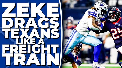 FEED HIM! Zeke drags Texans like a freight train for a first down! | Cowboys vs. Texans | 12/11/22