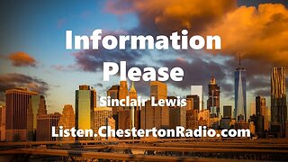 Information Please - Sinclair Lewis