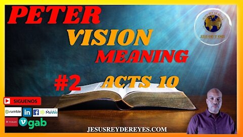 PETERS VISION, Cornelius Vision, Acts 10; Jesus King of Kings Church // #2