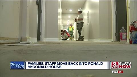 Families, staff move back into Ronald McDonald House