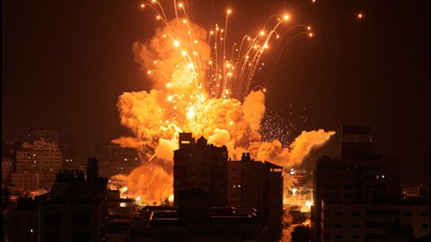 El momento exacto del ataque de Israel a un Hospital en Gaza