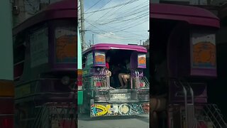Hopping on a Jeepney #shorts #shortsvideo #philippines