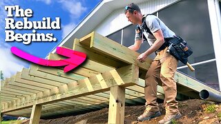 Building a NEW Deck for our Teacher! Part 2 of 3