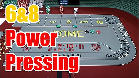 6 & 8 PLACEBETS PRESSING & POWER PRESSING [Craps Basics #2] - Short