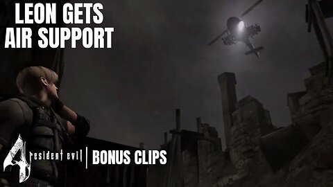 Mike Provides Air Support For Leon In A Helicopter | Gameplay Level | Resident Evil 4 Bonus Clips