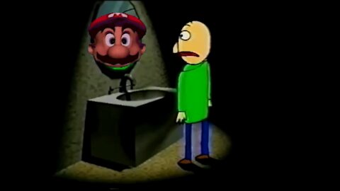 Baldi's Mario Head Reflection