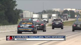 Wisconsin State Patrol to conduct aerial traffic enforcement along I-94 in Waukesha County