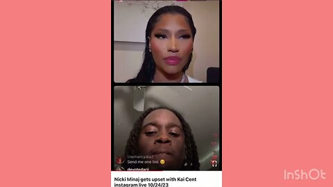 Nicki Minaj gets upset on her live with Kai cent she’s had enough.👀🤦🏽‍♀️😮
