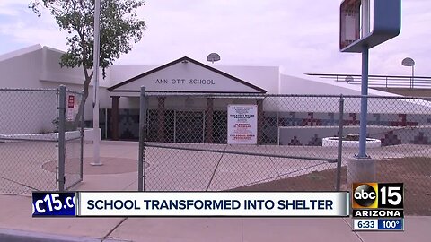 Abandoned elementary school turned in to welcome center for asylum seekers