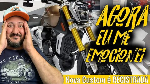 Agora eu me emocionei, nova MOTO CUSTOM de 650 é REGISTRADA