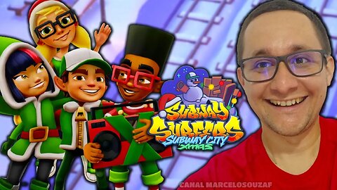 Subway Surfers na Cidade do Metrô de Natal 2022 com Personagens Elfos