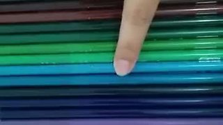 Oddly satisfying colored pencil illusion