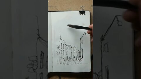 Simple Urban Sketching Tutorial - A Ten Minute Challenge Tutorail