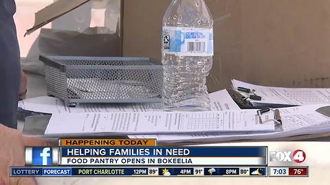 Another food pantry opens up for families impacted by algae crisis in Lee County
